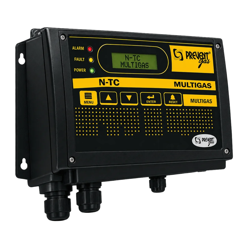 PreventGas Central N-TC — Central de Control 4-16 Canales